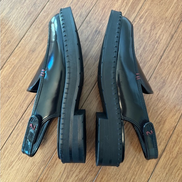 SOLD⚫️Zodiac Odette Slingback Platform Heeled Loafers Black Women’s Size 10M - Picture 7 of 12